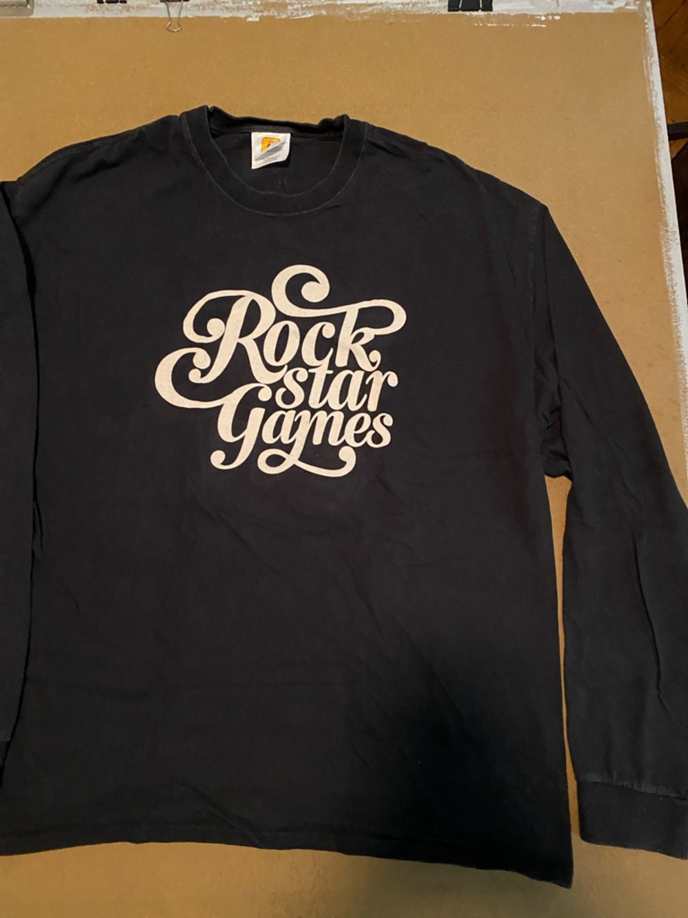 ROCKSTAR GAMES Black Long Sleeve Logo Tee